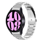 Three Bead Stainless Steel Watch Band