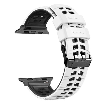 Twill Dual-row Buckle Silicone Watch Band, For Apple Watch SE 40mm, For Apple Watch SE 44mm, For Apple Watch Series 7 41mm, For Apple Watch Series 7 45mm, For Apple Watch Series 6 40mm - DealBuddy