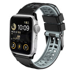 Twill Dual-row Buckle Silicone Watch Band, For Apple Watch SE 40mm, For Apple Watch SE 44mm, For Apple Watch Series 7 41mm, For Apple Watch Series 7 45mm, For Apple Watch Series 6 40mm - DealBuddy