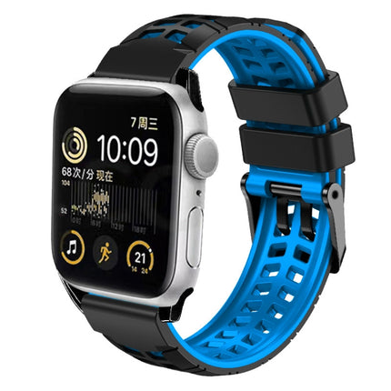 Twill Dual-row Buckle Silicone Watch Band, For Apple Watch Series 6 44mm, For Apple Watch Series 5 44mm, For Apple Watch Series 5 40mm, For Apple Watch Series 4 44mm, For Apple Watch Series 4 40mm - DealBuddy