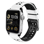Twill Dual-row Buckle Silicone Watch Band