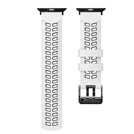 Twill Dual-row Buckle Silicone Watch Band, For Apple Watch Series 2 38mm - DealBuddy
