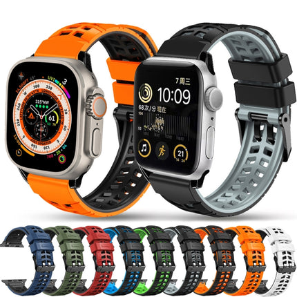 Twill Dual-row Buckle Silicone Watch Band