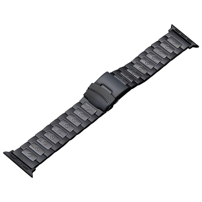 Safety Buckle Titanium Steel Watch Band, For Apple Watch Ultra 49mm, For Apple Watch SE 2023 44mm, For Apple Watch SE 2023 40mm, For Apple Watch Ultra 2 49mm, For Apple Watch SE 2022 40mm, For Apple Watch Series 9 45mm, For Apple Watch SE 2022 44mm    ...