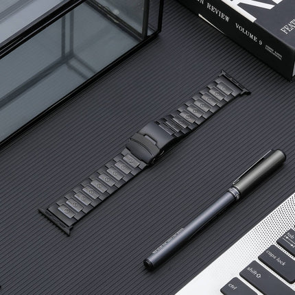 Safety Buckle Titanium Steel Watch Band, For Apple Watch Series 5 44mm, For Apple Watch Series 5 40mm, For Apple Watch Series 4 44mm, For Apple Watch Series 4 40mm, For Apple Watch 42mm, For Apple Watch 38mm, For Apple Watch Series 3 38mm              ... - DealBuddy