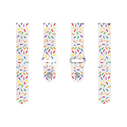 Sports Rainbow Dots Silicone Watch Band