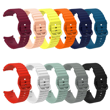 Wave Dotted Pure Color Buckle Silicone Watch Band