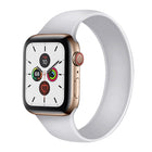 For Apple Watch Series 5 & 4 40mm / 3 & 2 & 1 38mm Solid Color Elastic Silicone Replacement Wrist Strap Watchband - DealBuddy