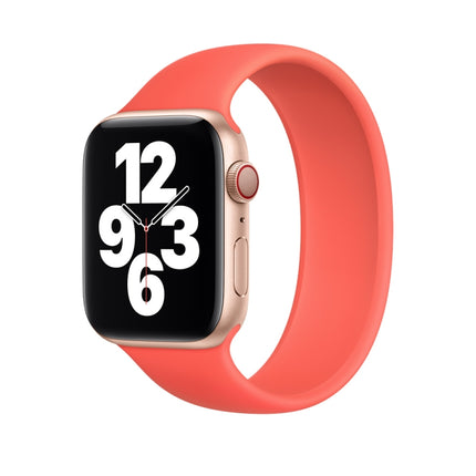 For Apple Watch Series 5 & 4 40mm / 3 & 2 & 1 38mm Solid Color Elastic Silicone Replacement Wrist Strap Watchband, Size:S 130mm, S 130mm, M 143mm, L 156mm - DealBuddy