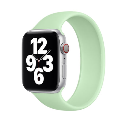 For Apple Watch Series 8&7 41mm / SE 2&6&SE&5&4 40mm / 3&2&1 38mm Solid Color Elastic Silicone Watch Band, Size:M 143mm (Aqua Blue), Size:M 143mm - DealBuddy