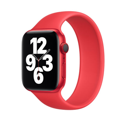 For Apple Watch Series 8&7 41mm / SE 2&6&SE&5&4 40mm / 3&2&1 38mm Solid Color Elastic Silicone Watch Band, Size:M 143mm (Aqua Blue), Size:M 143mm - DealBuddy