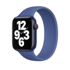 For Apple Watch Series 8&7 41mm / SE 2&6&SE&5&4 40mm / 3&2&1 38mm Solid Color Elastic Silicone Watch Band, Size:L 156mm, Size:L 156mm - DealBuddy