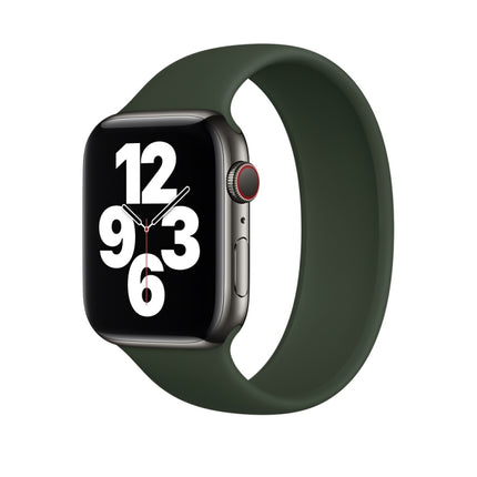 For Apple Watch Series 5 & 4 44mm / 3 & 2 & 1 42mm Solid Color Elastic Silicone Replacement Wrist Strap Watchband, Size:S 130mm, S 130mm, Size:M 143mm, M 143mm, Size:L 156mm, L 156mm - DealBuddy