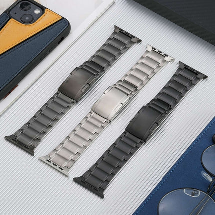 Five Beads Turtle Buckle Titanium Steel Watch Band