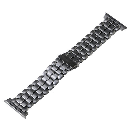 Five Beads Titanium Steel Watch Band, For Apple Watch Ultra 49mm, For Apple Watch SE 2023 44mm, For Apple Watch SE 2023 40mm, For Apple Watch Ultra 2 49mm, For Apple Watch SE 2022 40mm, For Apple Watch Series 9 45mm, For Apple Watch SE 2022 44mm       ...