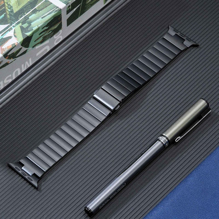 Flat Buckle Stainless Steel Watch Band
