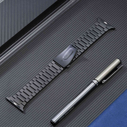 Flat Buckle Stainless Steel Watch Band, For Apple Watch SE 2023 44mm, For Apple Watch Ultra 49mm, For Apple Watch SE 2023 40mm, For Apple Watch Ultra 2 49mm, For Apple Watch SE 2022 40mm, For Apple Watch Series 9 45mm, For Apple Watch SE 2022 44mm     ... - DealBuddy