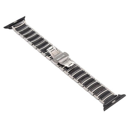 Ceramic Steel Watchband, For Apple Watch Series 8&7 41mm / SE 2&6&SE&5&4 40mm / 3&2&1 38mm, For Apple Watch Series 7 45mm / 6 & SE & 5 & 4 44mm / 3 & 2 & 1 42mm, For Apple Watch Series 7 41mm / 6 & SE & 5 & 4 40mm / 3 & 2 & 1 38mm - DealBuddy