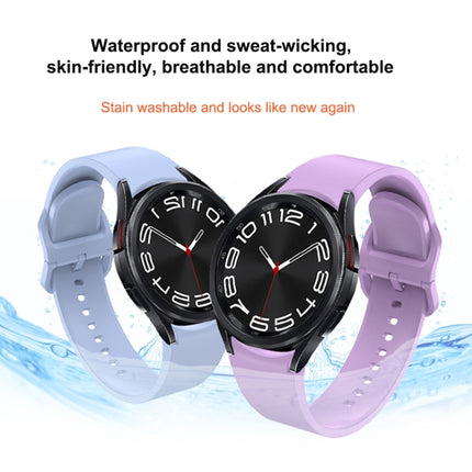 Solid Color Quick Release Silicone Watch Band, For Samsung Galaxy Watch 6 - DealBuddy