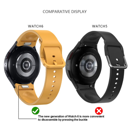 Solid Color Quick Release Silicone Watch Band, For Samsung Galaxy Watch 6 - DealBuddy