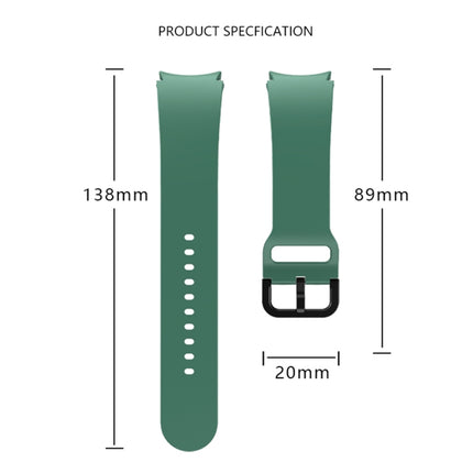 Solid Color Quick Release Silicone Watch Band, For Samsung Galaxy Watch 6 - DealBuddy