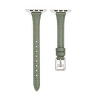 T-shaped Slim Genuine Leather Watch Band, For Apple Watch Series 7 41mm, For Apple Watch Series 7 45mm, For Apple Watch SE 40mm, For Apple Watch SE 44mm, For Apple Watch Series 6 40mm, For Apple Watch Series 6 44mm - DealBuddy
