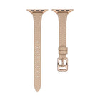 T-shaped Slim Genuine Leather Watch Band, For Apple Watch Series 5 44mm, For Apple Watch Series 5 40mm, For Apple Watch Series 4 44mm, For Apple Watch Series 4 40mm, For Apple Watch Series 3 38mm, For Apple Watch Series 3 42mm - DealBuddy