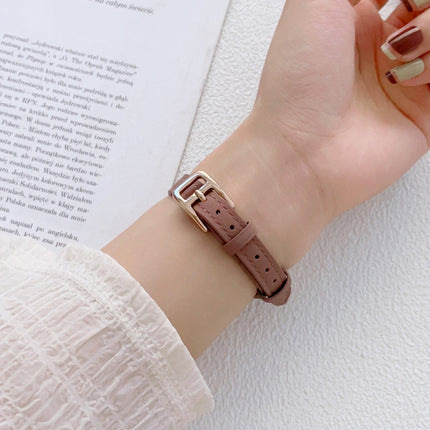 T-shaped Slim Genuine Leather Watch Band