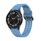 Double-row Hole Solid Color Silicone Watch Band