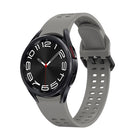 Double-row Hole Solid Color Silicone Watch Band, For Samsung Galaxy Watch 6 - DealBuddy