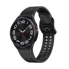 Double-row Hole Solid Color Silicone Watch Band
