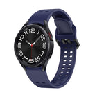 Double-row Hole Solid Color Silicone Watch Band
