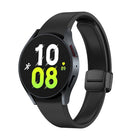 Magnetic Folding Black Buckle Silicone Watch Band