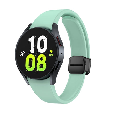Magnetic Folding Black Buckle Silicone Watch Band, For Samsung Galaxy Watch 6 - DealBuddy