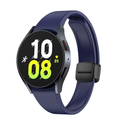 Magnetic Folding Black Buckle Silicone Watch Band