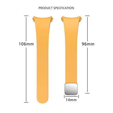 Magnetic Folding Black Buckle Silicone Watch Band, For Samsung Galaxy Watch 6 - DealBuddy