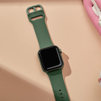Pin Buckle Silicone Watch Band, For Apple Watch Series 8 41mm