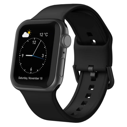 Pin Buckle Silicone Watch Band, For Apple Watch Series 8 41mm