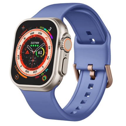 Pin Buckle Silicone Watch Band, For Apple Watch Series 8 41mm