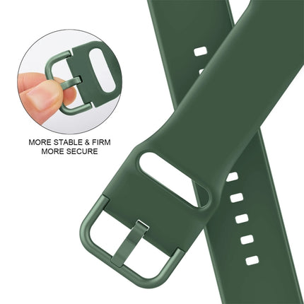 Pin Buckle Silicone Watch Band, For Apple Watch Series 6 44mm - DealBuddy