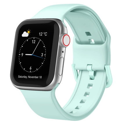 Pin Buckle Silicone Watch Band, For Apple Watch Series 3 42mm - DealBuddy