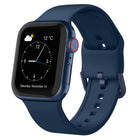 Pin Buckle Silicone Watch Band, For Apple Watch 38mm - DealBuddy