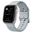 Pin Buckle Silicone Watch Band, For Apple Watch 38mm - DealBuddy