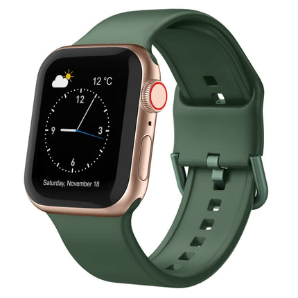 Pin Buckle Silicone Watch Band, For Apple Watch Ultra 2 49mm, For Apple Watch Series 9 45mm