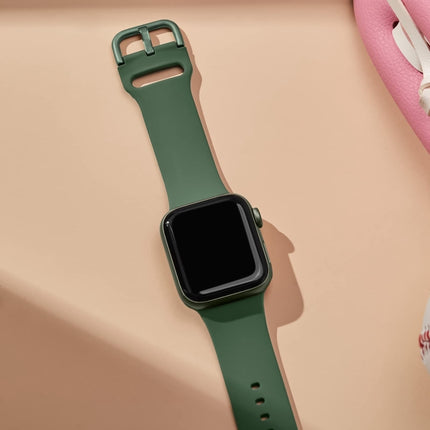 Pin Buckle Silicone Watch Band, For Apple Watch Series 9 41mm