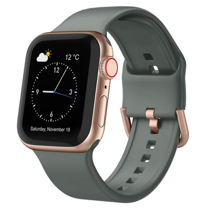Pin Buckle Silicone Watch Band, For Apple Watch Series 9 41mm
