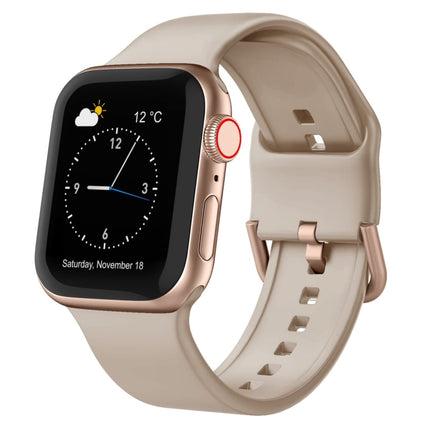 Pin Buckle Silicone Watch Band, For Apple Watch Series 9 41mm