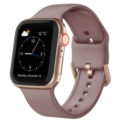 Pin Buckle Silicone Watch Band, For Apple Watch Series 9 41mm