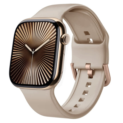 Pin Buckle Silicone Watch Band, For Apple Watch Series 10 46mm - DealBuddy