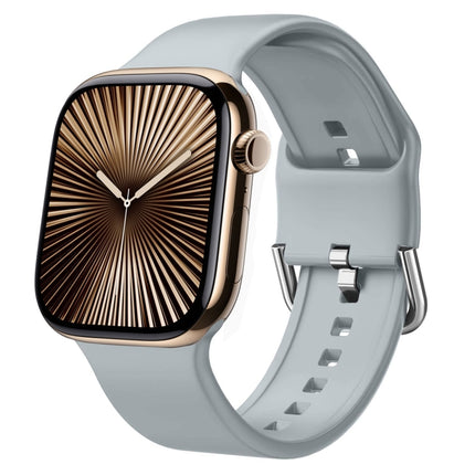 Pin Buckle Silicone Watch Band, For Apple Watch Series 10 46mm - DealBuddy